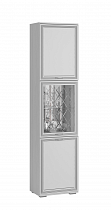 Шкаф-пенал с витриной Ливорно ЛШ-5, ясень анкор светлый в интернет-портале Алеана-Мебель