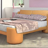 Мягкая кровать Марго ВМК Шале оранжевая