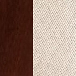 Берёзовая фанера, покрыта эмалью Орех / Ткань Велюр Verona Vanilla