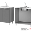8M1 Шкаф-стол под мойку Монро