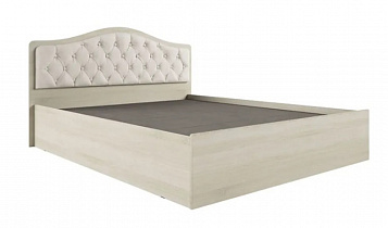 Кровать с настилом ЛДСП Дели 160х200, дуб молочный/карамель в интернет-портале Алеана-Мебель