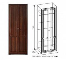Шкаф для одежды Sherlock 62 в интернет-портале Алеана-Мебель
