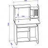 Стол компьютерный СК-02 Смоленск схема чертеж с размерами