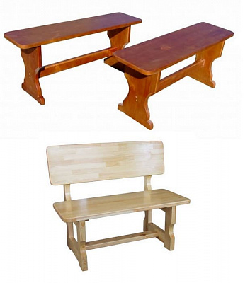 Скамейка деревянная  в интернет-портале Алеана-Мебель
