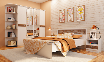 Спальня Саманта (комплект 2) в интернет-портале Алеана-Мебель