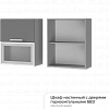Шкаф настенный с дверями горизонтальными Титан 6В3 в интернет-портале Алеана-Мебель