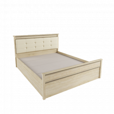 Кровать 1,4 м ЛКР-1 (1,4) с настилом, Ливорно, Дуб сонома в интернет-портале Алеана-Мебель