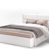 Кровать Сити 1600 с подъемным механизмом экокожа vega white в интернет-портале Алеана-Мебель