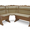 Кухонный угловой диван из массива Шерлок с обивкой в интернет-портале Алеана-Мебель