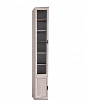 Шкаф для книг 7 (скошенный левый) MONTPELLIER, дуб млечный в интернет-портале Алеана-Мебель