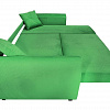 Угловой диван Амстердам велюр зеленый Фотодиван в разложенном виде