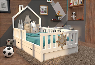 Детская кроватка домик БК-08 в интернет-портале Алеана-Мебель