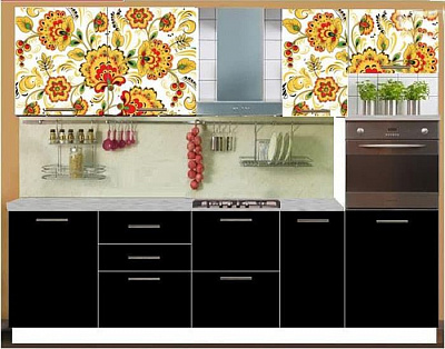 Кухня с фотопечатью Полина-10 в интернет-портале Алеана-Мебель
