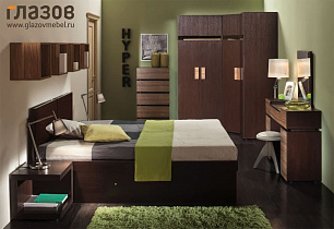 Спальня Hyper (комплект 2) в интернет-портале Алеана-Мебель