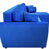 Угловой диван Амстердам велюр синий Фотодиван вид сбоку