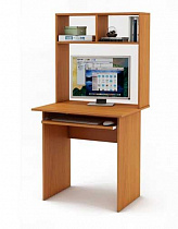 Компьютерный стол Лайт - 1К с надстройкой ВМФ вишня