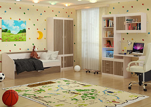 Детская комната Паскаль (комплект 1) в интернет-портале Алеана-Мебель