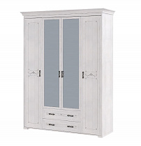 Шкаф для платья и белья 4-х дверный с ящиками (без карниза) Афродита 02 в интернет-портале Алеана-Мебель