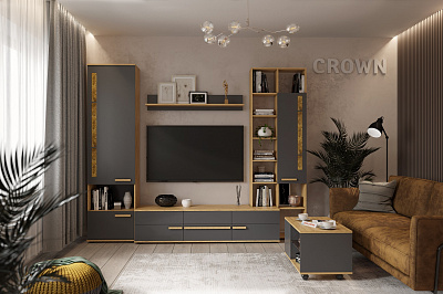 Гостиная Crown (комплект 1) в интернет-портале Алеана-Мебель