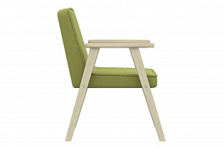 Кресло Сканди, зеленый (Арника) вид сбоку
