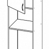 Шкаф под духовку и микроволновку Т-2892 (серия Хай-Тек Бриз) в интернет-портале Алеана-Мебель