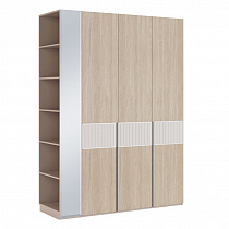 Шкаф трехдверный со стеллажом Беатрис 8+13 в интернет-портале Алеана-Мебель