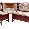 Кухонный диван из массива Картрайд с углубленным ящиком угловой цвет: клён