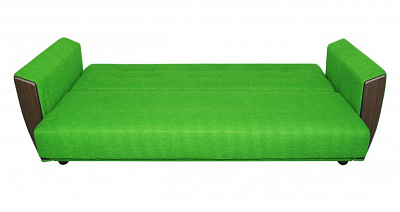 Диван-книжка Лира Люкс зеленый Фотодиван в разложенном виде