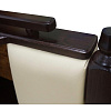 Кухонный диван из массива Картрайд с углубленным ящиком угловой декоративные фрагменты спинки из массива дерева