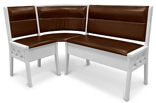 Кухонный угловой диван из массива Кристофер с резьбой в интернет-портале Алеана-Мебель