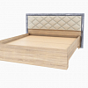 Кровать с настилом ДСП Мадлен 160х200, дуб шале серебро в интернет-портале Алеана-Мебель