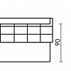 Кухонный диван Бристоль Седьмая карета схема с размерами