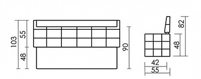Кухонный диван Бристоль Седьмая карета схема с размерами