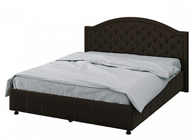 Кровать МК 57 модуль 295 ткань шоколад в интернет-портале Алеана-Мебель