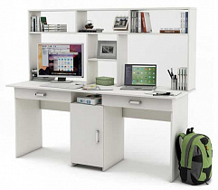 Письменный стол Лайт-10Я с надстройкой в интернет-портале Алеана-Мебель