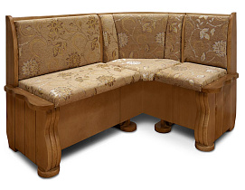 Кухонный диван из массива Розенлау угловой ВМК-Шале цвет: дуб