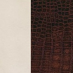 Берёзовая фанера, покрыта эмалью Дуб шампань / Экокожа Antik crocodile Берёзовая фанера, покрыта эмалью Дуб шампань / Экокожа Antik crocodile