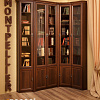 Библиотека MONTPELLIER, Орех Шоколадный (комплект 3) в интернет-портале Алеана-Мебель