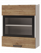 Шкаф настенный 6В2 1-дверный со стеклом Крафт в интернет-портале Алеана-Мебель