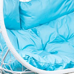 Стальная труба, синтетический ротанг Белый / Полиэстер с водоотталкивающей пропиткой (Oxford) Бирюза яркая Стальная труба, синтетический ротанг Белый / Полиэстер с водоотталкивающей пропиткой (Oxford) Бирюза яркая