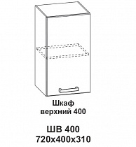 Шкаф верхний 400 Контемп в интернет-портале Алеана-Мебель