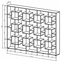 Схема стеллажа Квадро-4