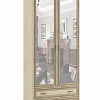 Шкаф двухстворчатый с зеркалом ЛШ-23, Ливорно, Дуб сонома в интернет-портале Алеана-Мебель