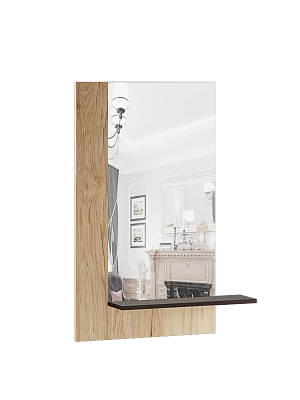 Зеркало Модена МЗ-20, гикори рокфорд/венге в интернет-портале Алеана-Мебель